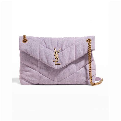 ysl purse puffer|ysl purple denim bag.